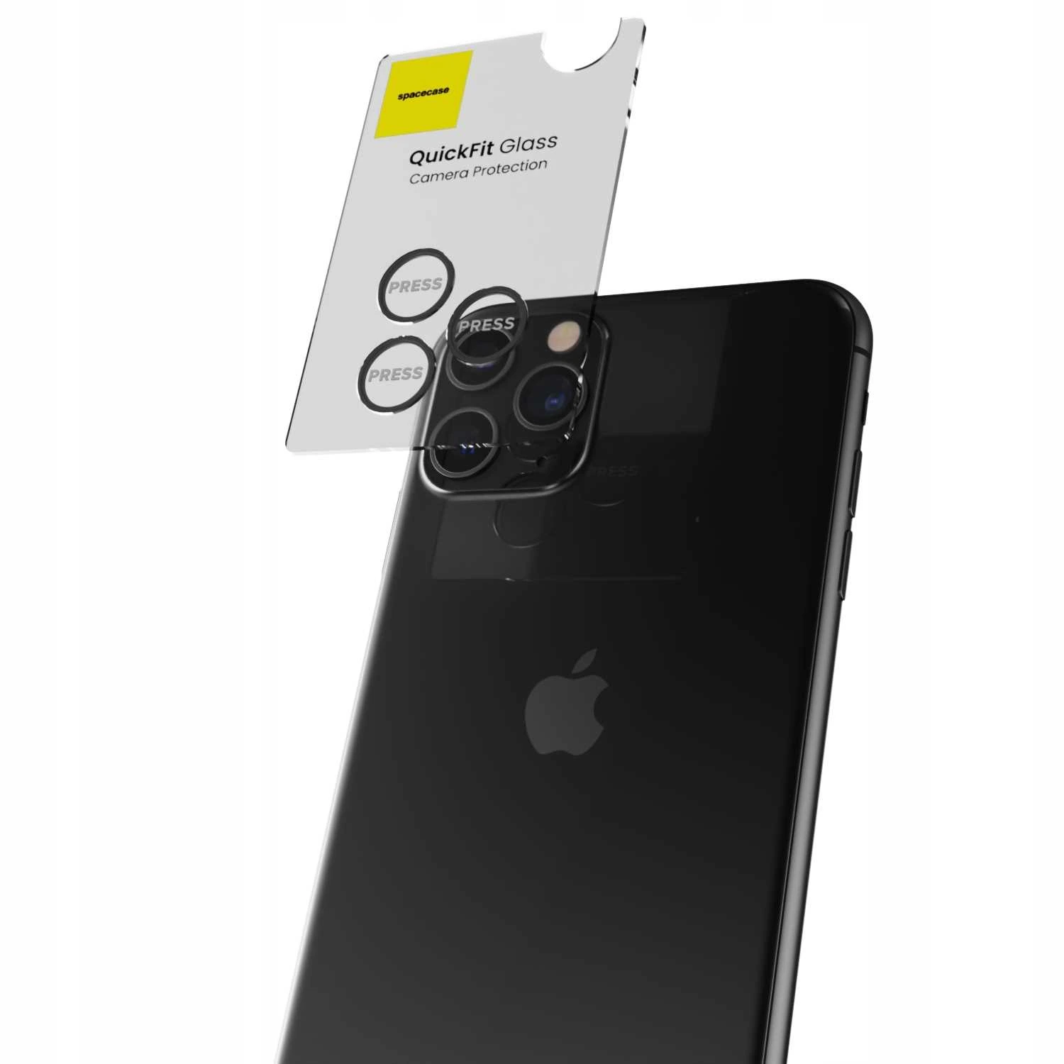 Łatwy montaż szkła na aparat iPhone 11 Pro/Max/12 Pro