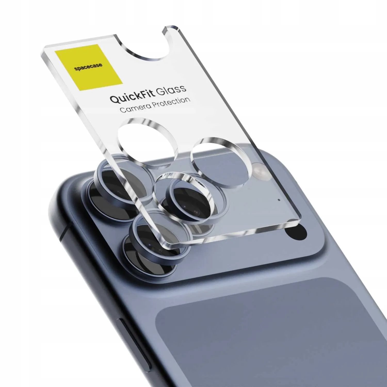 Szkło ochronne Spacecase QuickFit Camera do iPhone 17 Pro / 17 Pro Max to niezawodna tarcza dla aparatu