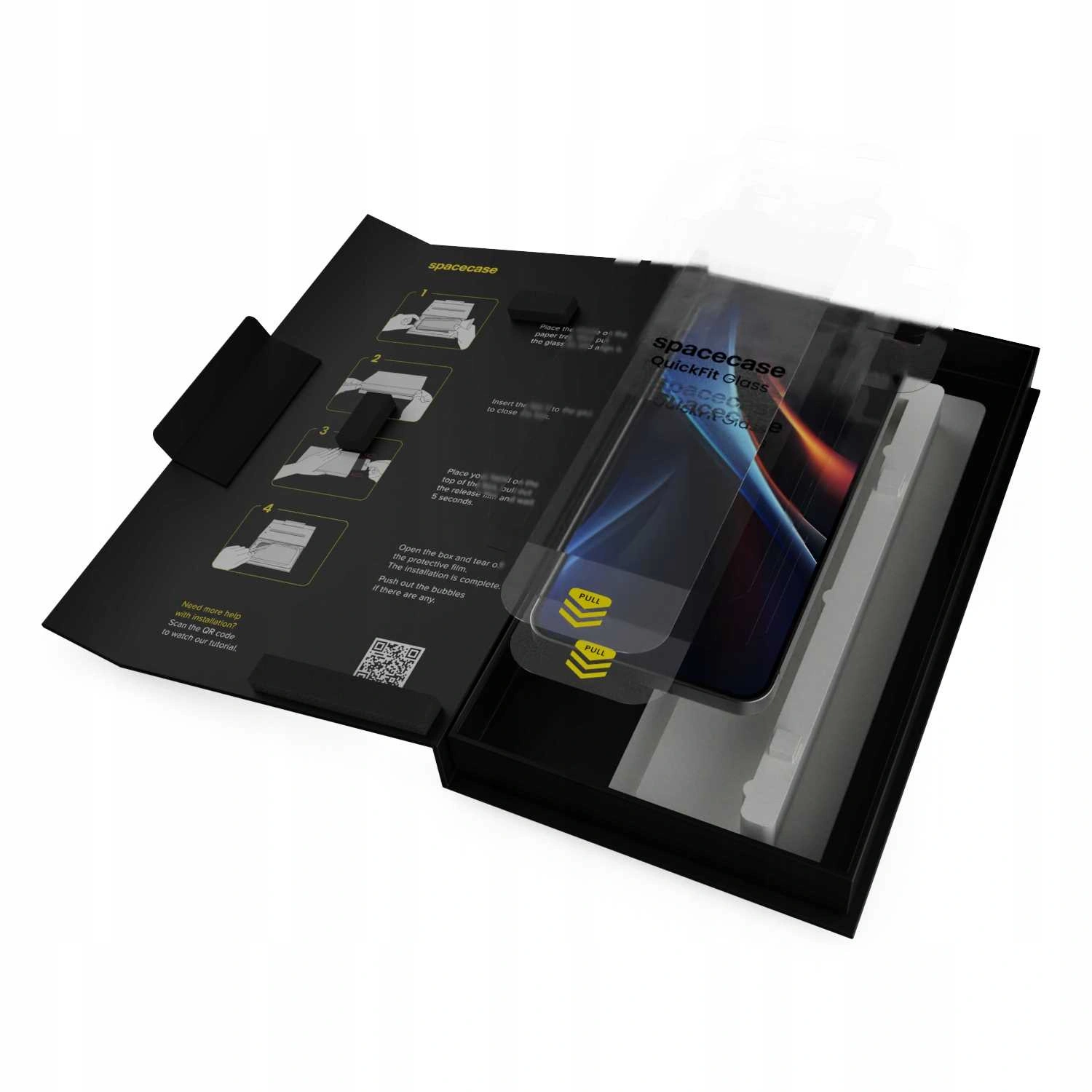 Biodegradowalne opakowanie z aplikatorem QuickFit do Galaxy S24/S25