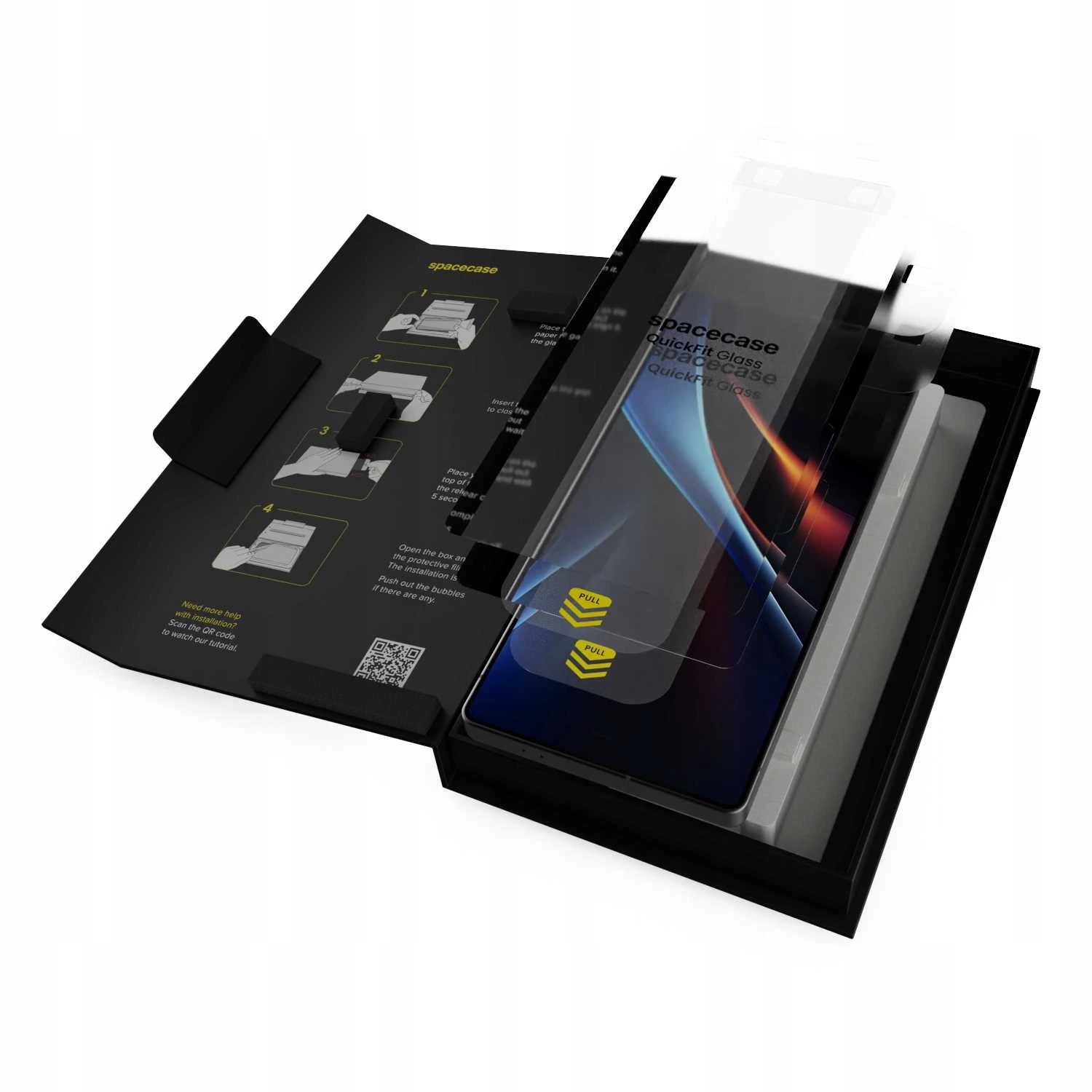 Biodegradowalne opakowanie z aplikatorem QuickFit do Galaxy S25 Ultra
