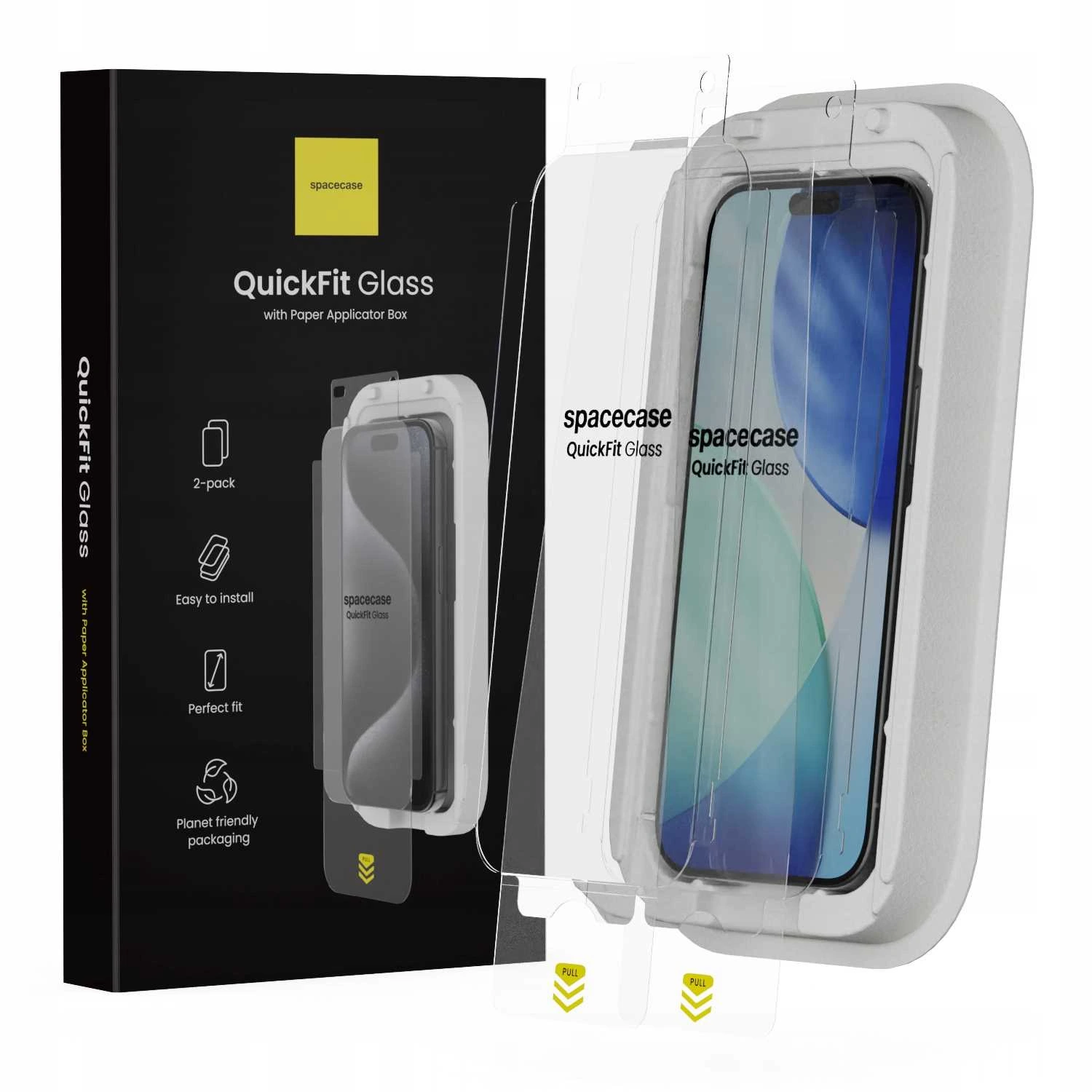 Szkło hartowane z aplikatorem Spacecase do iPhone 17 Air – zestaw