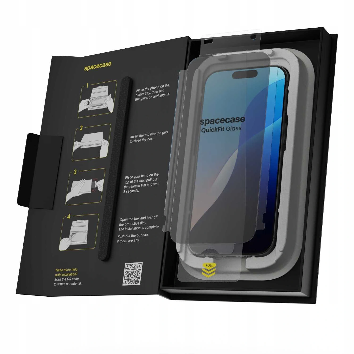 Precyzyjne dopasowanie szkła prywatyzującego do iPhone 16 Pro