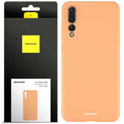 Etui silikonowe Spacecase Silicone Case do Huawei P20 Pro pomarańczowe