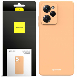 Etui silikonowe Spacecase Silicone Case do Poco X5 Pro 5G pomarańczowe