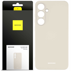 Etui silikonowe Spacecase Silicone Case do Galaxy S24+ kremowe