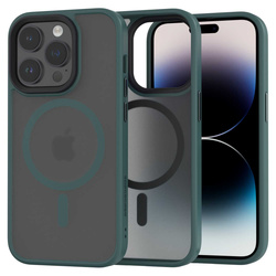 Etui Spacecase Hybrid Mag do iPhone 14 Pro ciemno zielone