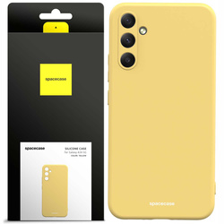 Etui silikonowe Spacecase Silicone Case do Galaxy A34 5G żółte
