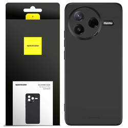 Etui silikonowe Spacecase Silicone Case do Poco F7 Pro czarne