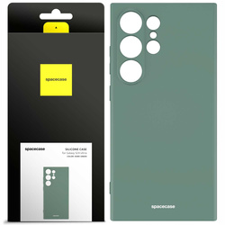 Etui silikonowe Spacecase Silicone Case do Galaxy S24 Ultra ciemno zielone