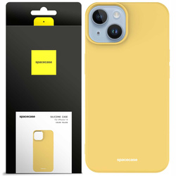 Etui silikonowe Spacecase Silicone Case do iPhone 14 żółte
