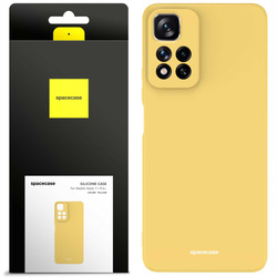 Etui silikonowe Spacecase Silicone Case do Redmi Note 11 Pro+ żółte