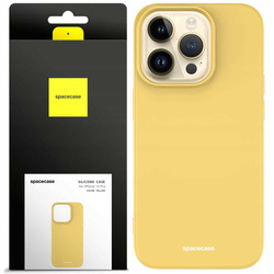 Etui silikonowe Spacecase Silicone Case do iPhone 14 Pro Max żółte