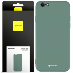 Etui silikonowe Spacecase Silicone Case do iPhone 7/8/SE ciemno zielone