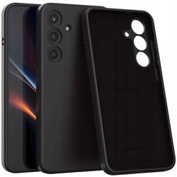 Etui Spacecase Silicone Mag do Galaxy S25+ czarne