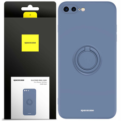 Etui Spacecase Silicone Ring do iPhone 7/8 Plus niebieskie