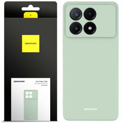 Etui silikonowe Spacecase Silicone Case do Poco X6 Pro 5G miętowe