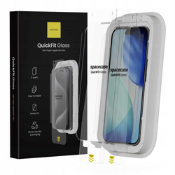 Szkło na ekran Spacecase QuickFit Glass do iPhone 17 Air - 2 sztuki
