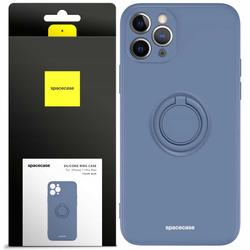 Etui Spacecase Silicone Ring do iPhone 11 Pro Max niebieskie
