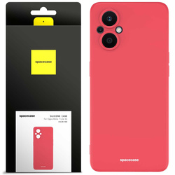 Etui silikonowe Spacecase Silicone Case do Oppo Reno 7 Lite czerwone