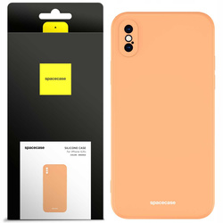 Etui silikonowe Spacecase Silicone Case do iPhone X/Xs pomarańczowe
