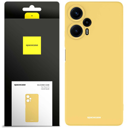 Etui silikonowe Spacecase Silicone Case do Poco F5 żółte
