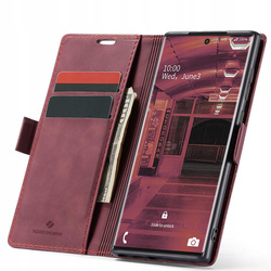 Etui z klapką Spacecase Wallet do Galaxy Note 20 Ultra czerwone