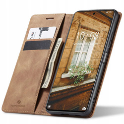 Etui z klapką Spacecase Wallet do Xiaomi Mi 10T Lite jasno brązowe