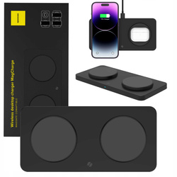 Ładowarka indukcyjna Spacecase MagSafe Dual czarna