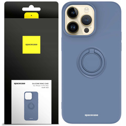 Etui Spacecase Silicone Ring do iPhone 14 Pro Max niebieskie