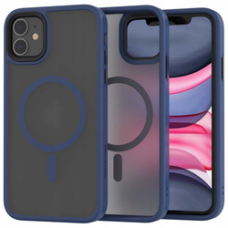 Etui Spacecase Hybrid Mag do iPhone 11 granatowe
