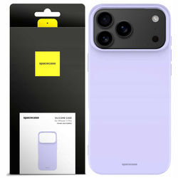 Etui silikonowe Spacecase Silicone Case do iPhone 17 Pro fioletowe