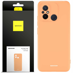 Etui silikonowe Spacecase Silicone Case do Redmi 12C pomarańczowe