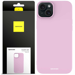 Etui silikonowe Spacecase Silicone Case do iPhone 15 Plus liliowe
