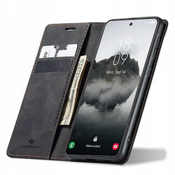 Etui z klapką Spacecase Wallet do Galaxy S24 FE czarne