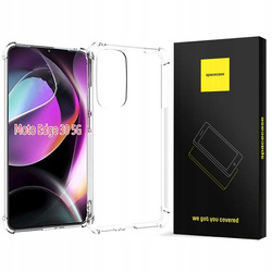 Etui Spacecase Anti-shock do Motorola Edge 30 przezroczyste