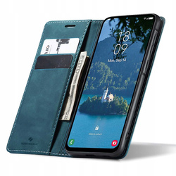 Etui z klapką Spacecase Wallet do Galaxy A36 5G niebieskie