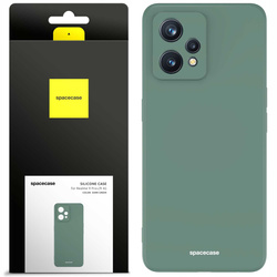Etui silikonowe Spacecase Silicone Case do Realme 9 4G/9 Pro+ ciemno zielone