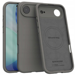 Etui Spacecase Silicone Mag do iPhone 17 Air szare