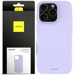Etui silikonowe Spacecase Silicone Case do iPhone 16 Pro Max fioletowe