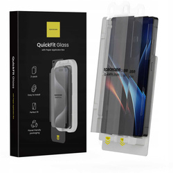 Szkło hartowane z aplikatorem Spacecase QuickFit Glass do Galaxy S25 Ultra - 2 sztuki