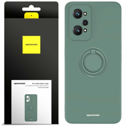 Etui Spacecase Silicone Ring do Realme GT Neo 2/Neo 3T/GT2 zielone