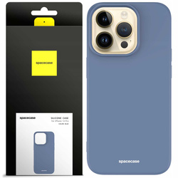 Etui silikonowe Spacecase Silicone Case do iPhone 14 Pro niebieskie