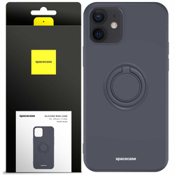 Etui Spacecase Silicone Ring do iPhone 12 mini czarne
