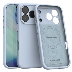 Etui Spacecase Silicone Mag do iPhone 17 Pro Max jasnoniebieskie