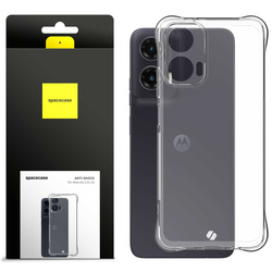 Etui Spacecase Anti-shock do Motorola G35 5G przezroczyste
