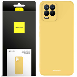 Etui silikonowe Spacecase Silicone Case do Realme 8/8 Pro żółte