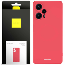 Etui silikonowe Spacecase Silicone Case do Poco F5 czerwone