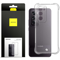 Etui Spacecase Anti-shock do Oppo Reno 12 Pro przezroczyste