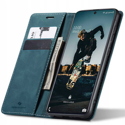 Etui z klapką Spacecase Wallet do Galaxy A71 niebieskie