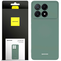 Etui silikonowe Spacecase Silicone Case do Poco X6 Pro 5G ciemno zielone